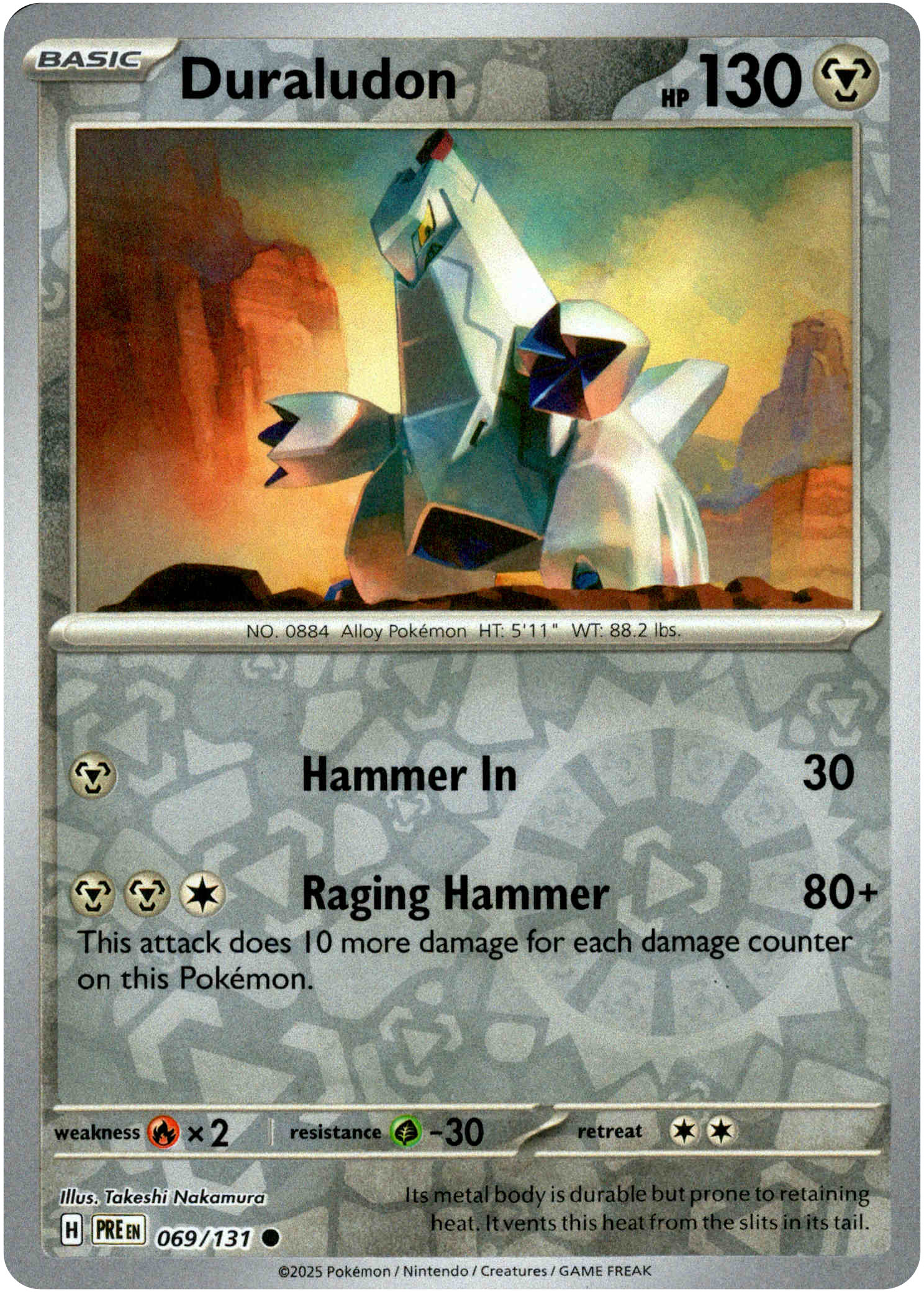 Duraludon - 069/131 - Prismatic Evolutions - Reverse Holo - Card Cavern