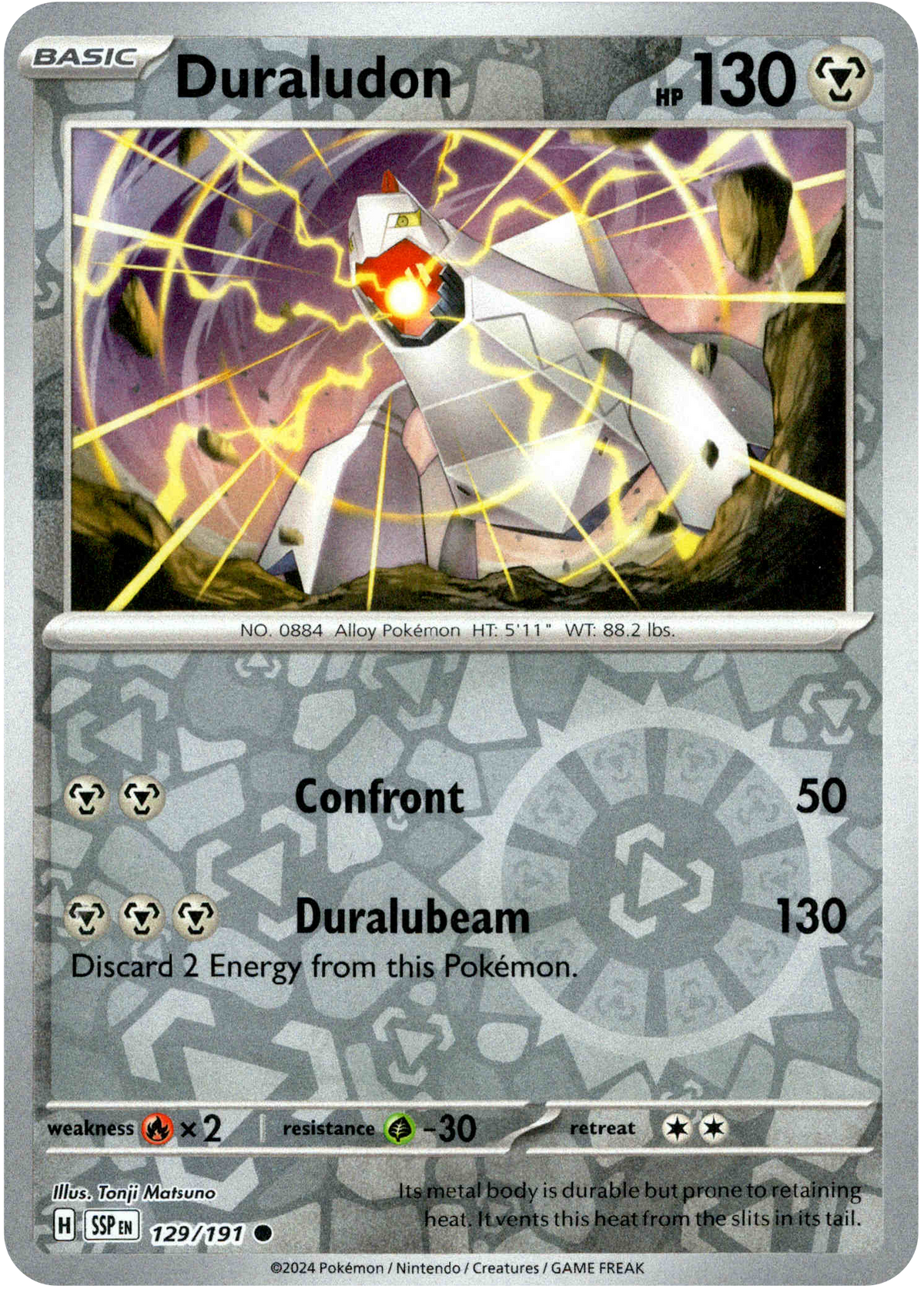 Duraludon - 129/191 - Surging Sparks - Reverse Holo - Card Cavern