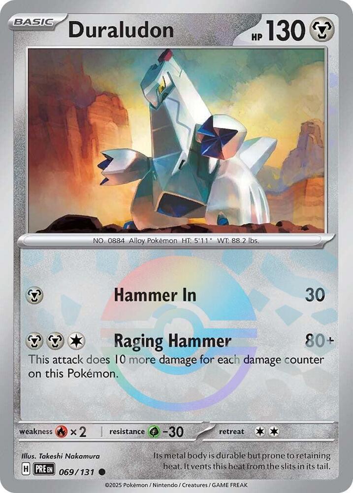 Duraludon (Poke Ball Pattern) - 069/131 - Prismatic Evolutions - Holo - Card Cavern
