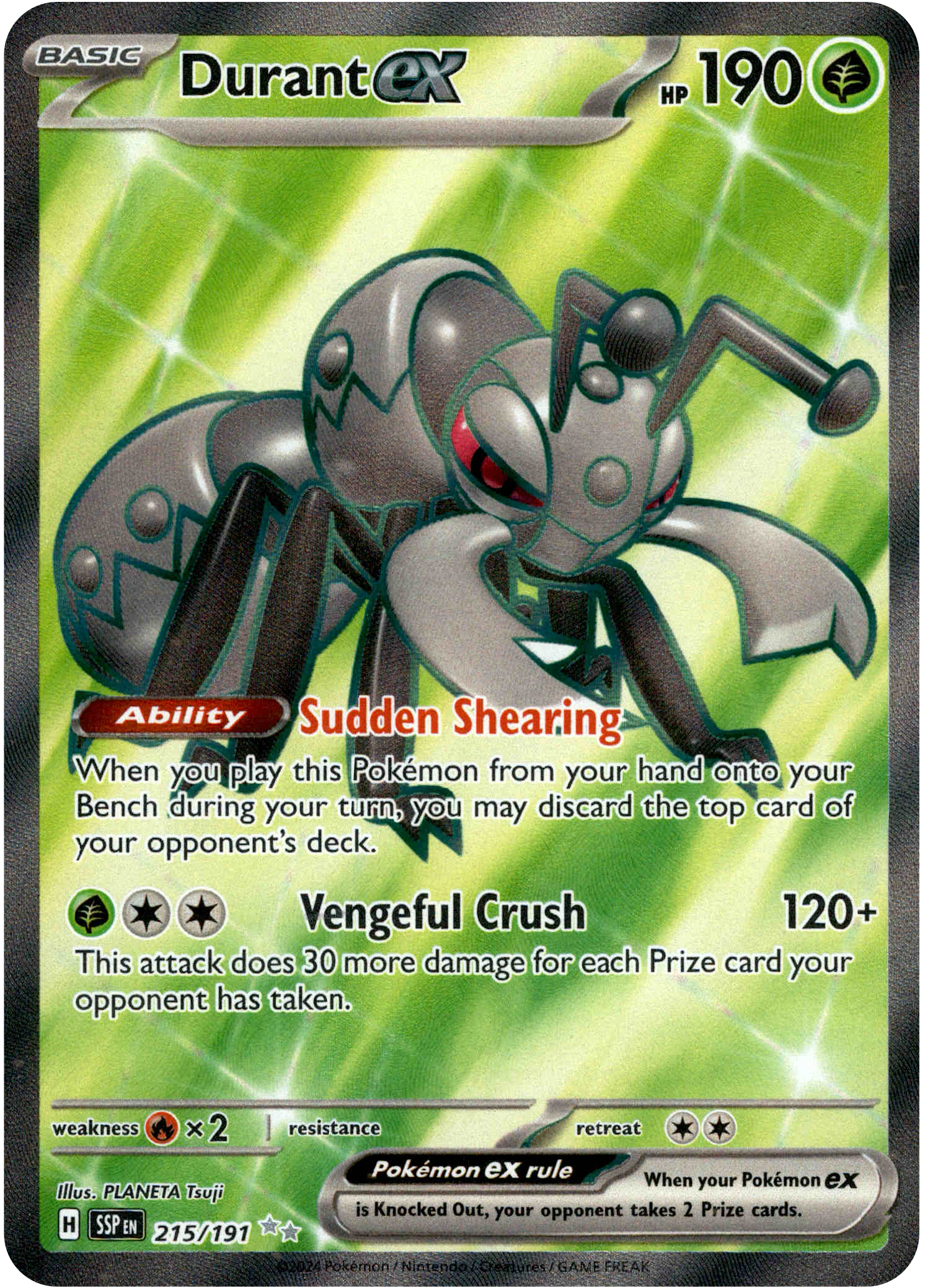 Durant ex - 215/191 - Surging Sparks - Holo - Card Cavern