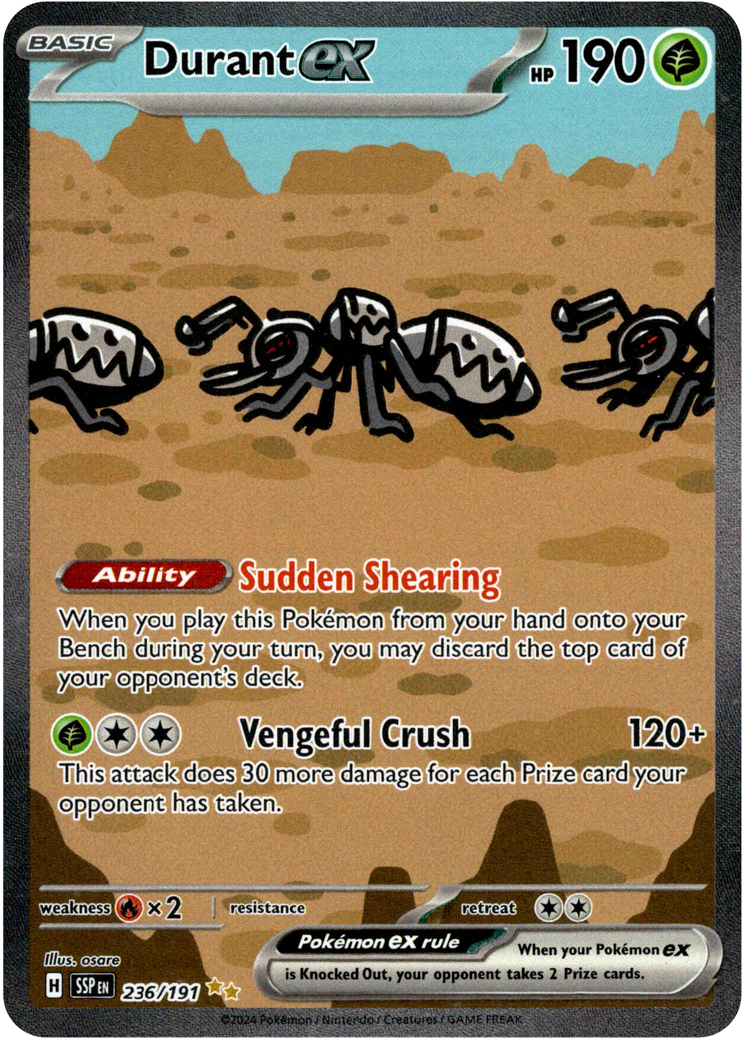 Durant ex - 236/191 - Surging Sparks - Holo - Card Cavern