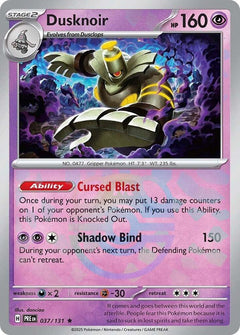 Dusknoir (Master Ball Pattern) - 037/131 - Prismatic Evolutions - Holo - Card Cavern