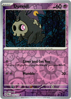 Duskull - 035/131 - Prismatic Evolutions - Reverse Holo - Card Cavern