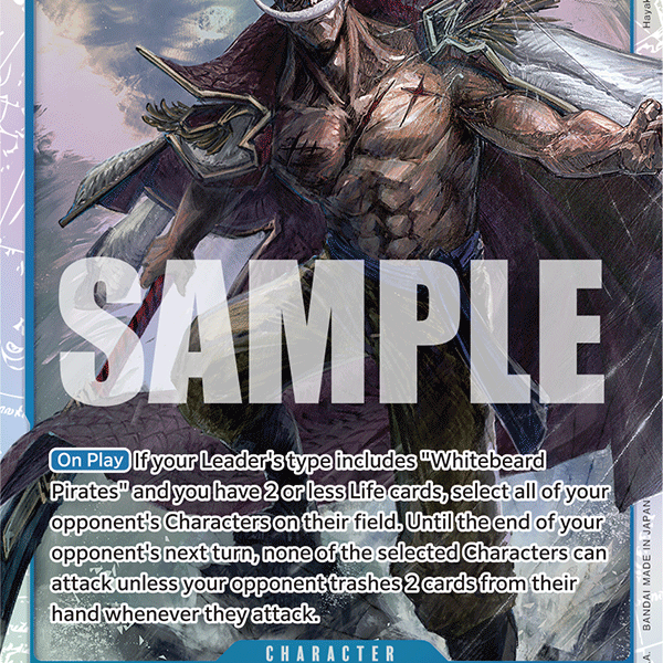 Edward Newgate Two Legends One Piece Card Game - SR Edward Newgate (Two Legends OP08-043) Japanese Blue Character Card Edward Newgate Two Legends One Piece Card Game - SR Edward Newgate (Two Legends OP08-043) Japanese Blue Character Card