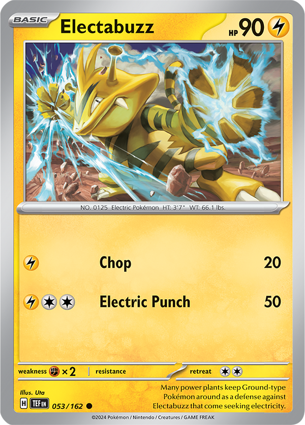 Electabuzz - 053/162 - Temporal Forces - Card Cavern