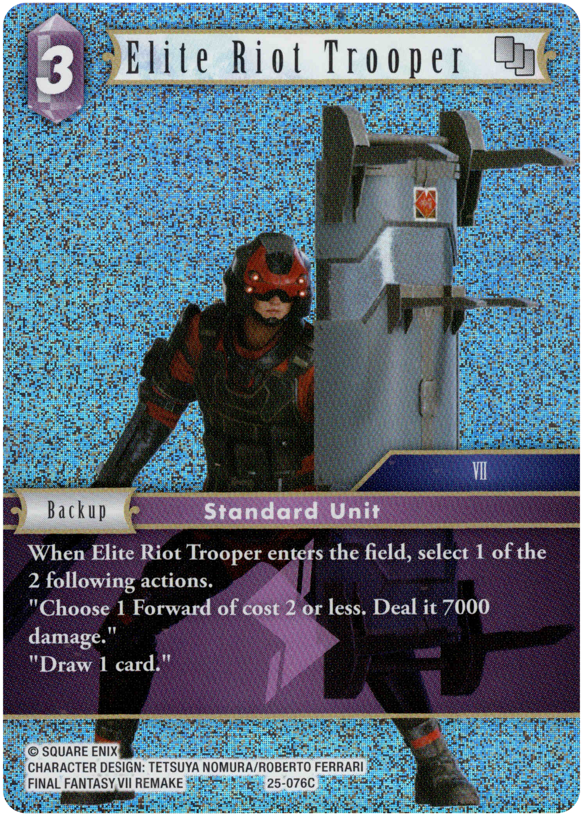 Elite Riot Trooper - 25-076C - Tears of the Planet - Foil - Card Cavern