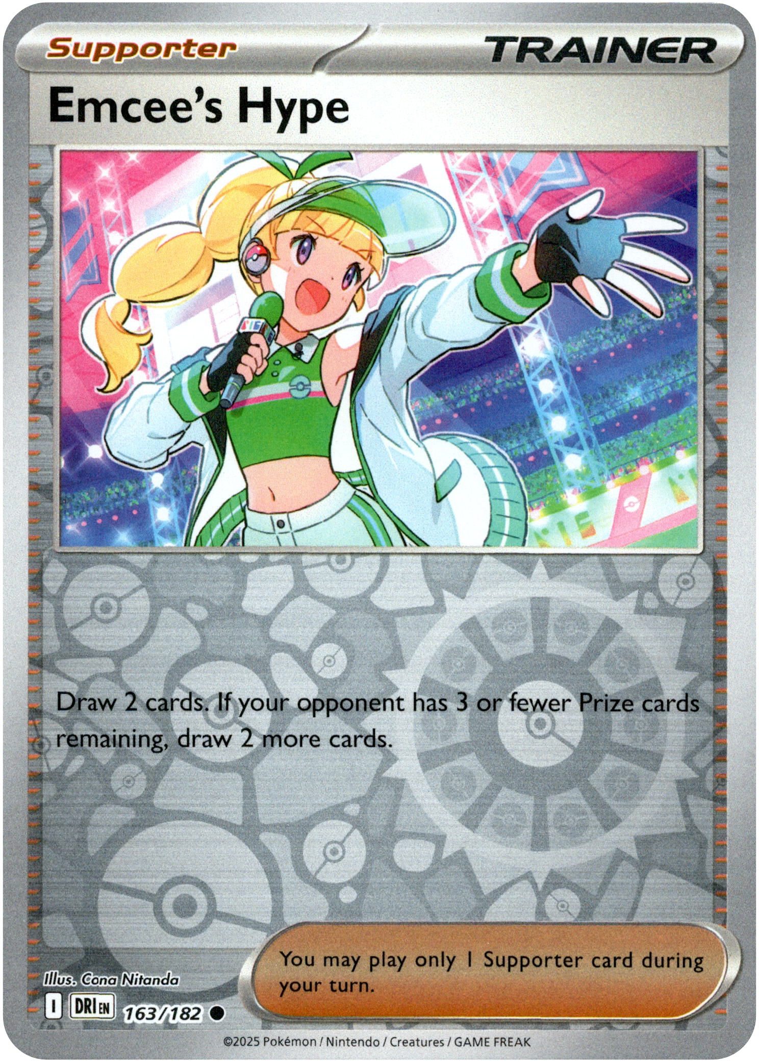 Emcee's Hype - 163/182 - Destined Rivals - Reverse Holo - Card Cavern