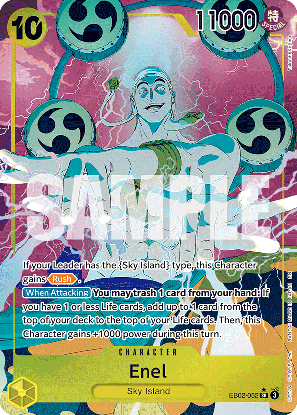 Enel Alternate Art - EB02-052 SR - Anime 25th Collection - Foil - Card Cavern