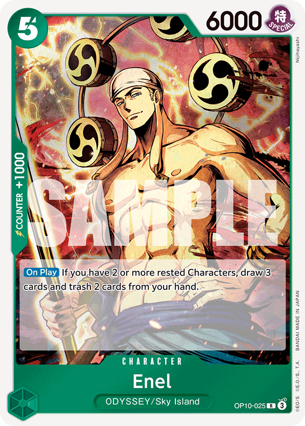Enel - OP10-025 R - Royal Blood - Foil - Card Cavern
