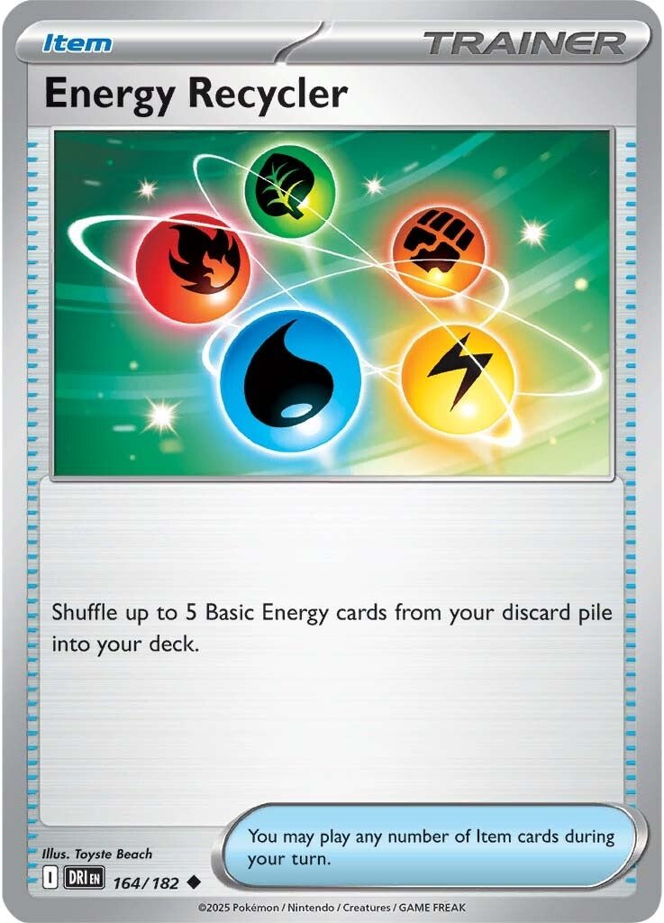 Energy Recycler - 164/182 - Destined Rivals – Card Cavern Trading Cards ...