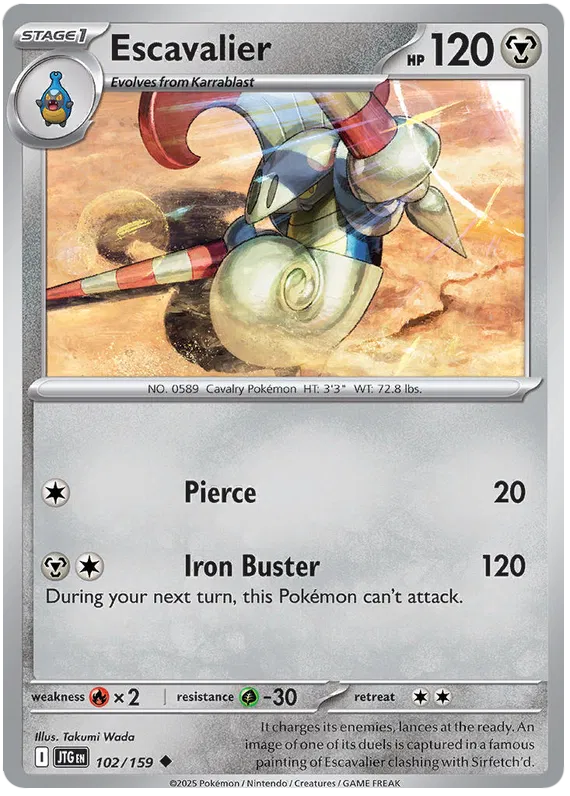 Escavalier - 102/159 - Journey Together - Card Cavern