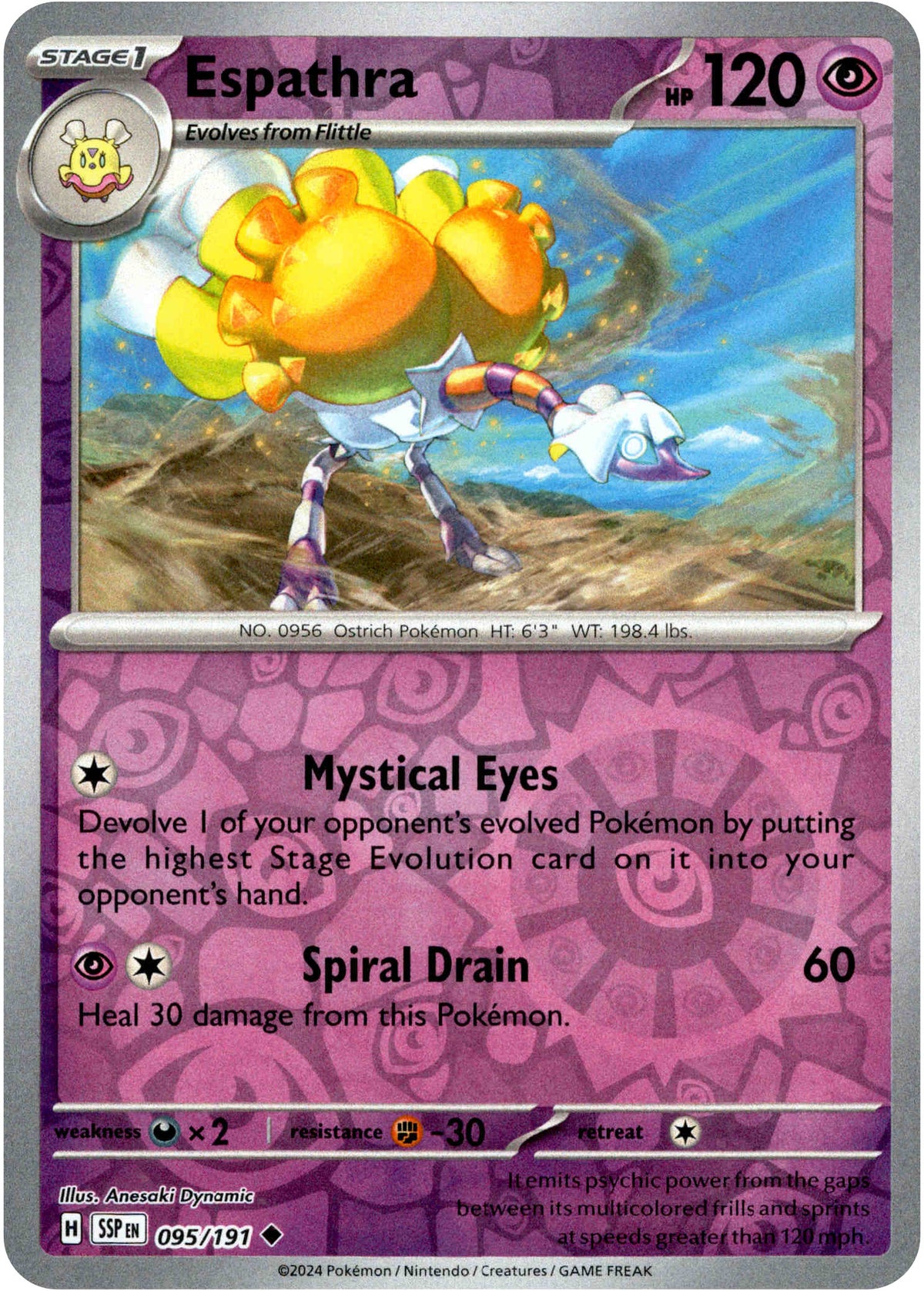 Espathra - 095/191 - Surging Sparks - Reverse Holo - Card Cavern