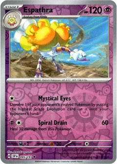 Espathra - 095/191 - Surging Sparks - Reverse Holo - Card Cavern
