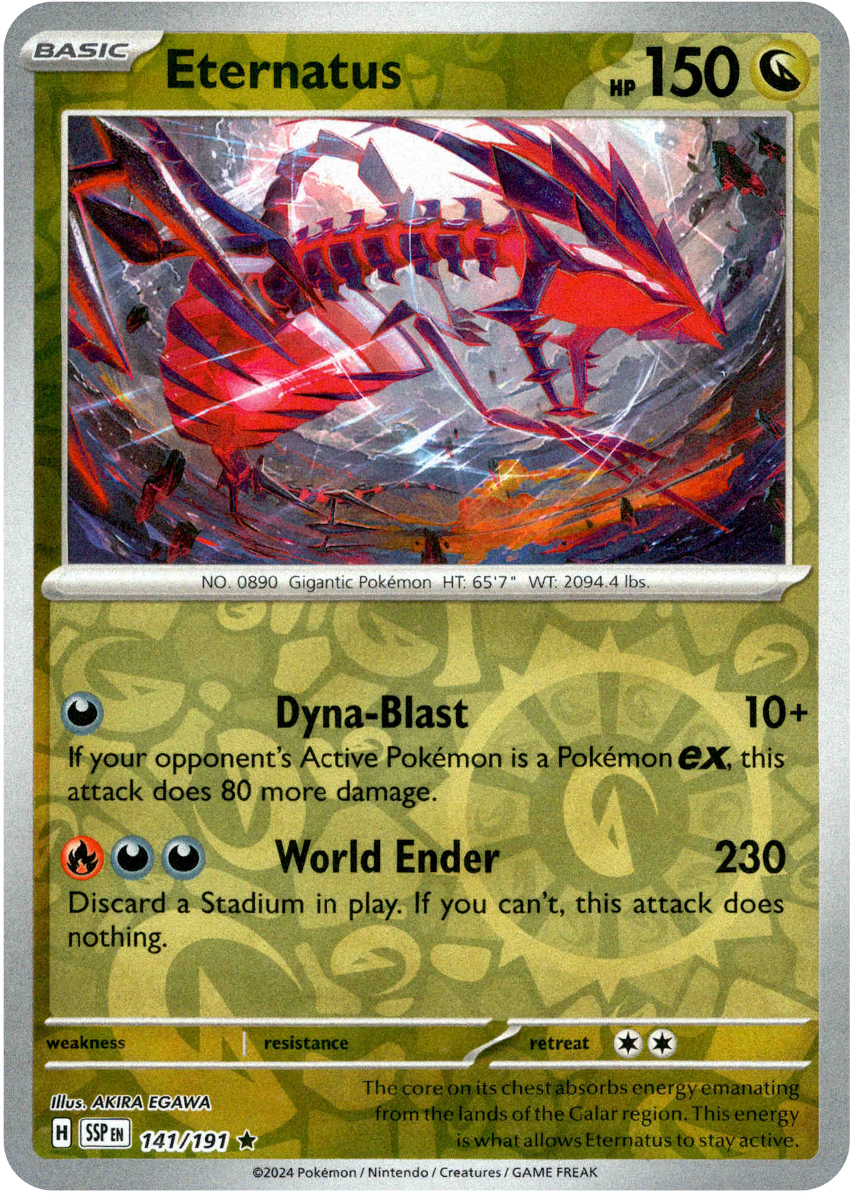 Eternatus - 141/191 - Surging Sparks - Reverse Holo - Card Cavern