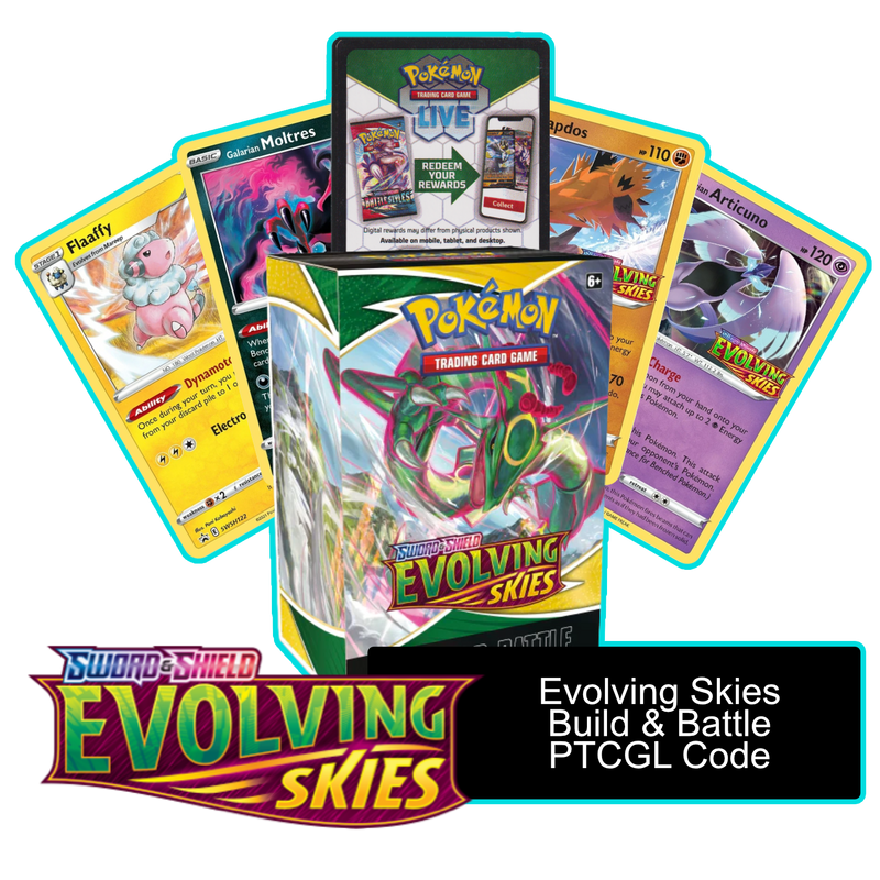 Evolving Skies Prerelease Kit - 1 of 4 promos - PTCGL Code - Card Cavern