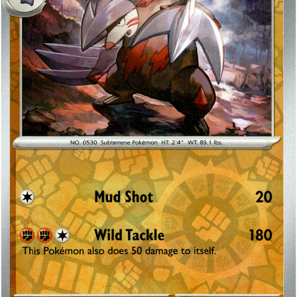 pokemon excadrill card 183/264 Excadrill (Reverse Holo) (Fusion Strike) Pokemon card (English –  Cham Gaming