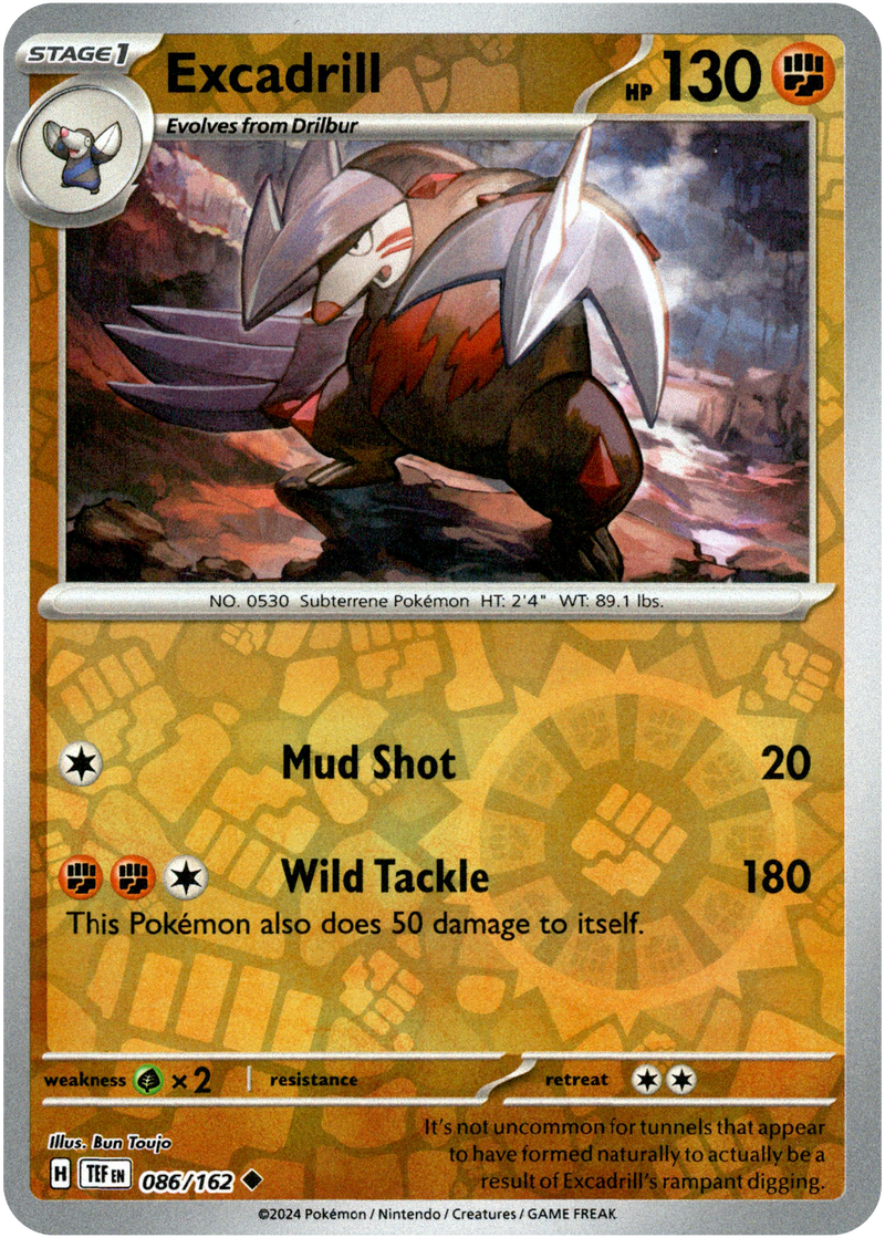 pokemon excadrill card Excadrill - 086/162 - Temporal Forces