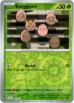 Exeggcute - 002/191 - Surging Sparks - Reverse Holo - Card Cavern