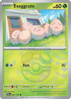 Exeggcute (Master Ball Pattern) - 001/133 - Prismatic Evolutions - Holo - Card Cavern