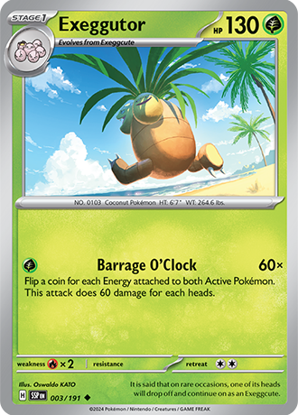 Exeggutor - 003/191 - Surging Sparks - Card Cavern