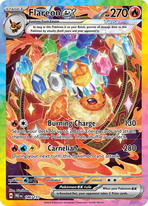 Flareon ex - 146/131 - Prismatic Evolutions - Holo - Card Cavern