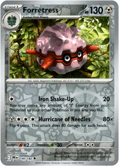Forretress - 140/182 - Destined Rivals - Reverse Holo - Card Cavern