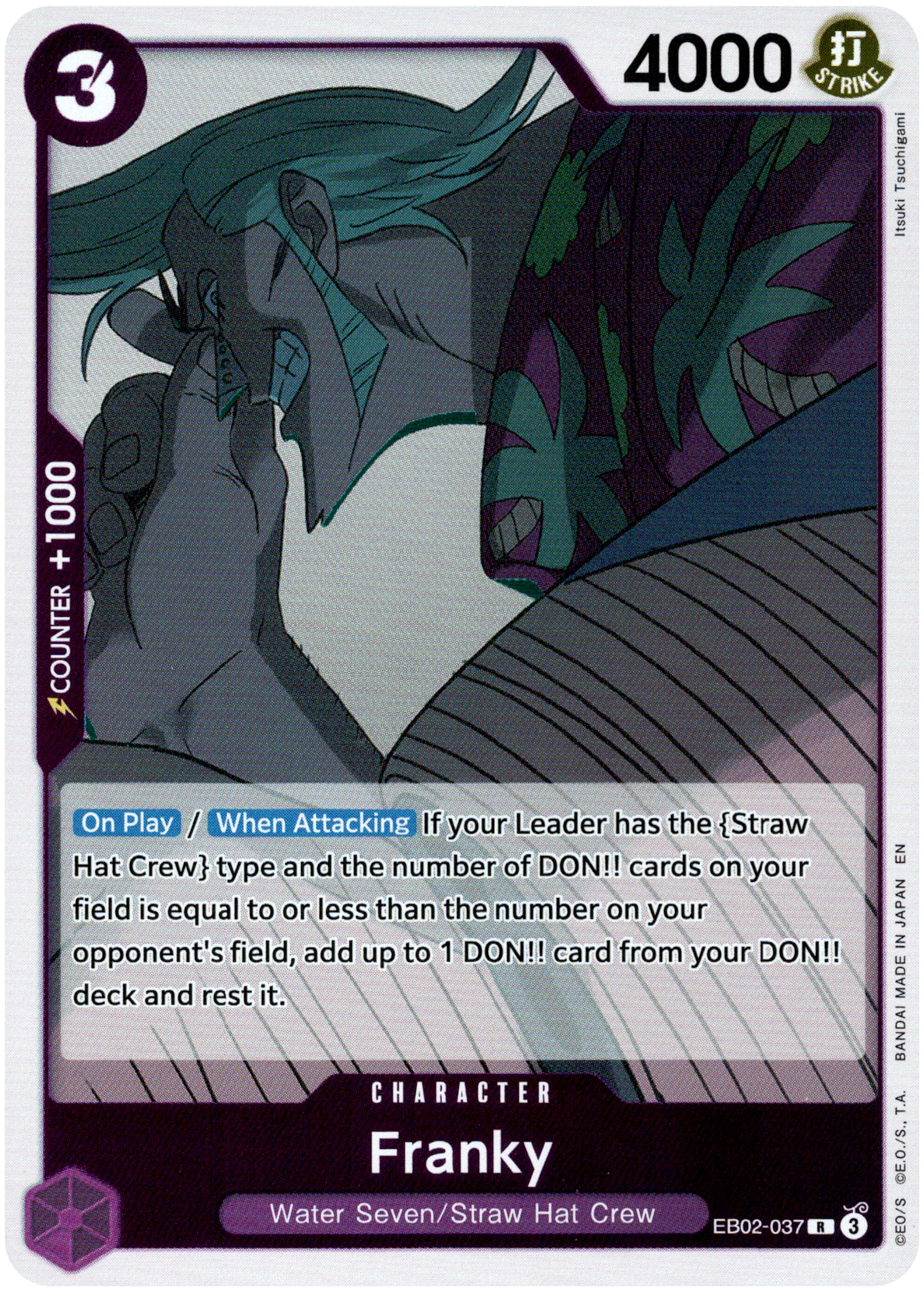 Franky - EB02-037 R - Anime 25th Collection - Foil - Card Cavern