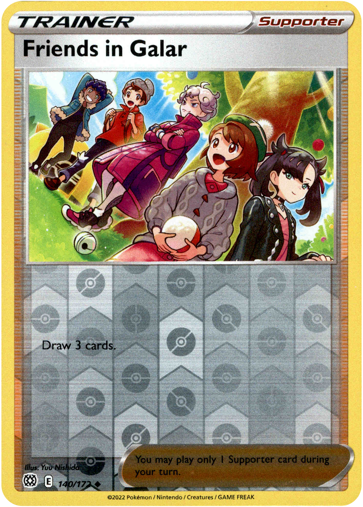 Friends in Galar - 140/172 - Brilliant Stars - Reverse Holo - Card Cavern