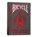 Metalluxe Red Foil Back Bicycle Playing Cards - Card Cavern