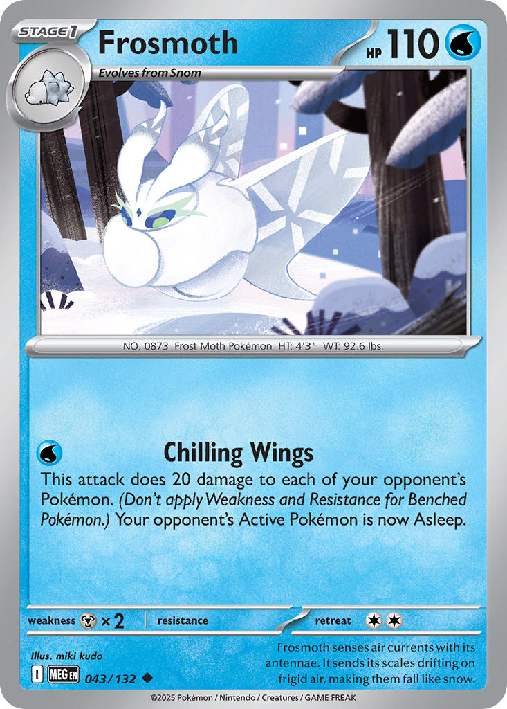 Frosmoth - 043/132 - Mega Evolution - Card Cavern