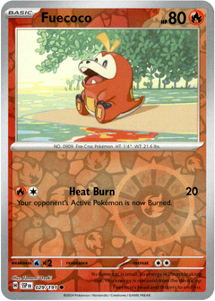 Fuecoco - 029/191 - Surging Sparks - Reverse Holo - Card Cavern
