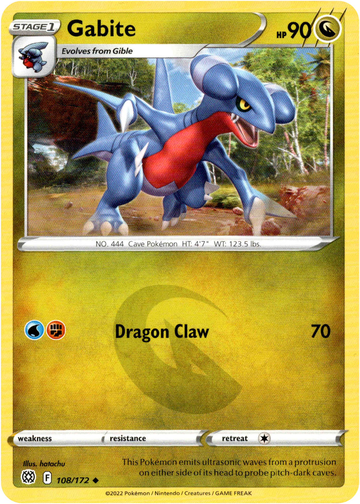 Gabite - 108/172 - Brilliant Stars - Card Cavern