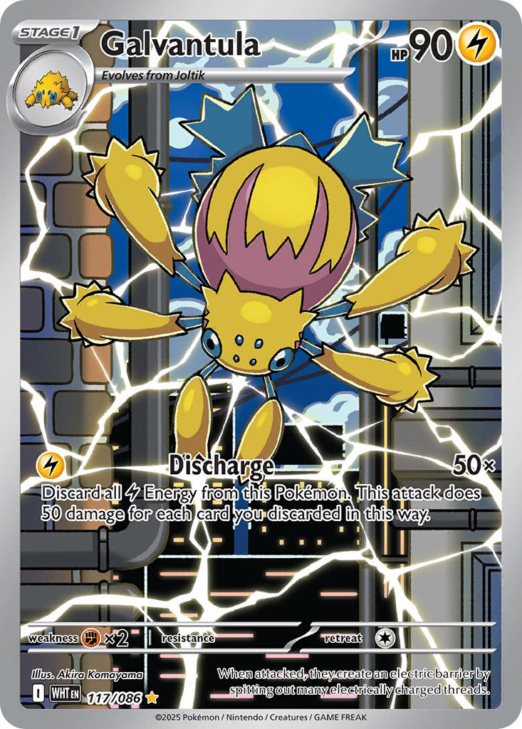Galvantula - 117/086 - White Flare - Holo - Card Cavern