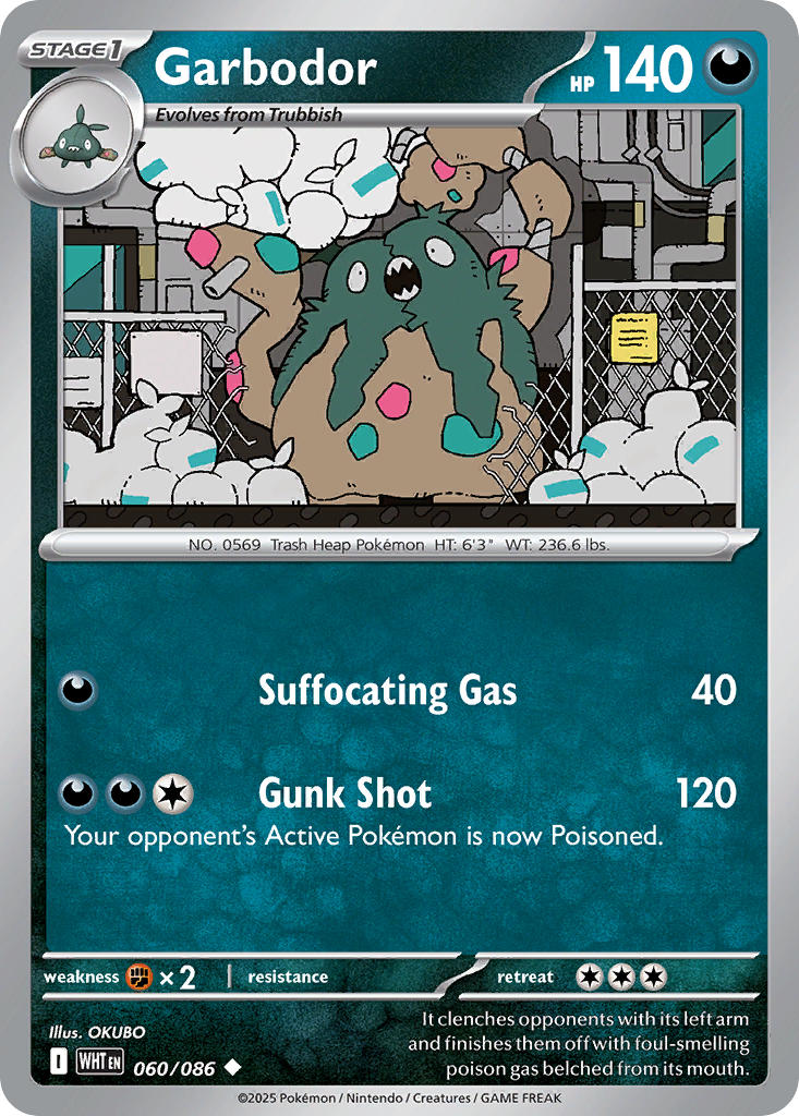 Garbodor - 060/086 - White Flare - Card Cavern