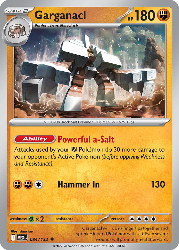Garganacl - 084/132 - Mega Evolution - Card Cavern