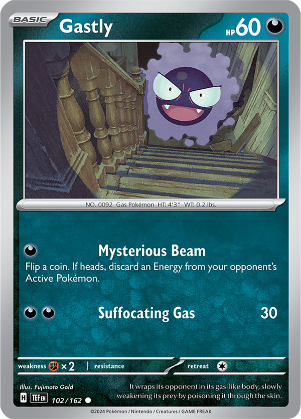 Gastly - 102/162 - Temporal Forces - Card Cavern