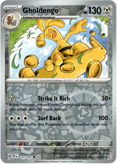 Gholdengo - 131/191 - Surging Sparks - Reverse Holo - Card Cavern