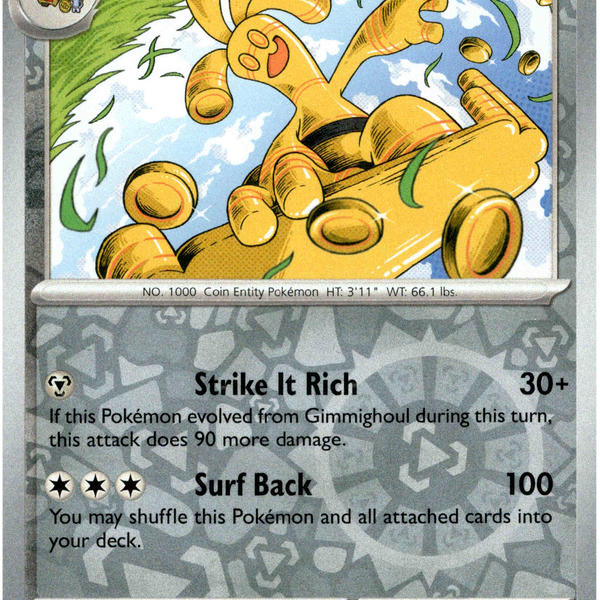 Gholdengo - 131/191 - Surging Sparks - Reverse Holo Card Cavern Trading Cards, LLC Gholdengo - 131/191 - Surging Sparks - Reverse Holo Card Cavern Trading Cards, LLC