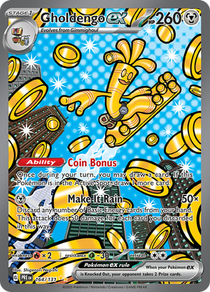 Gholdengo ex - 164/131 - Prismatic Evolutions - Holo - Card Cavern