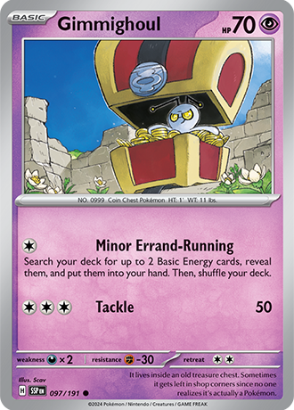 Gimmighoul - 097/191 - Surging Sparks - Card Cavern