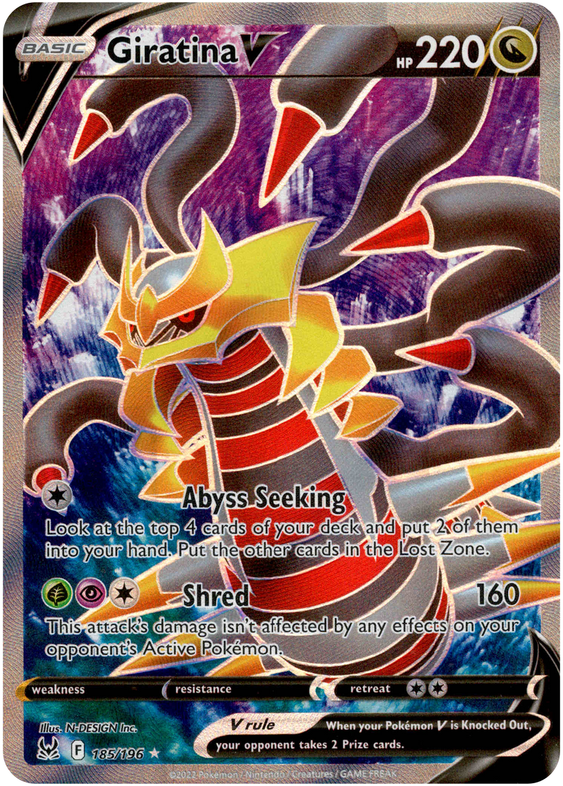 Aerodactyl V 179/196 Full Art NM/M Lost Origin Pokemon + Card Saver