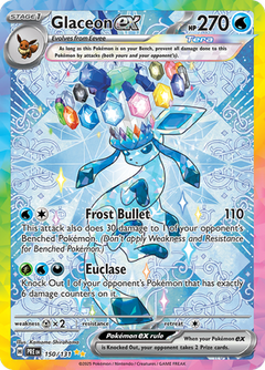 Glaceon ex - 150/131 - Prismatic Evolutions - Holo - Card Cavern