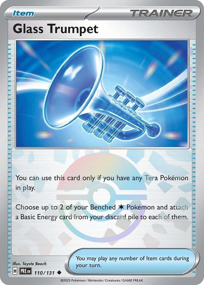Glass Trumpet (Poke Ball Pattern) - 110/131 - Prismatic Evolutions - Holo - Card Cavern