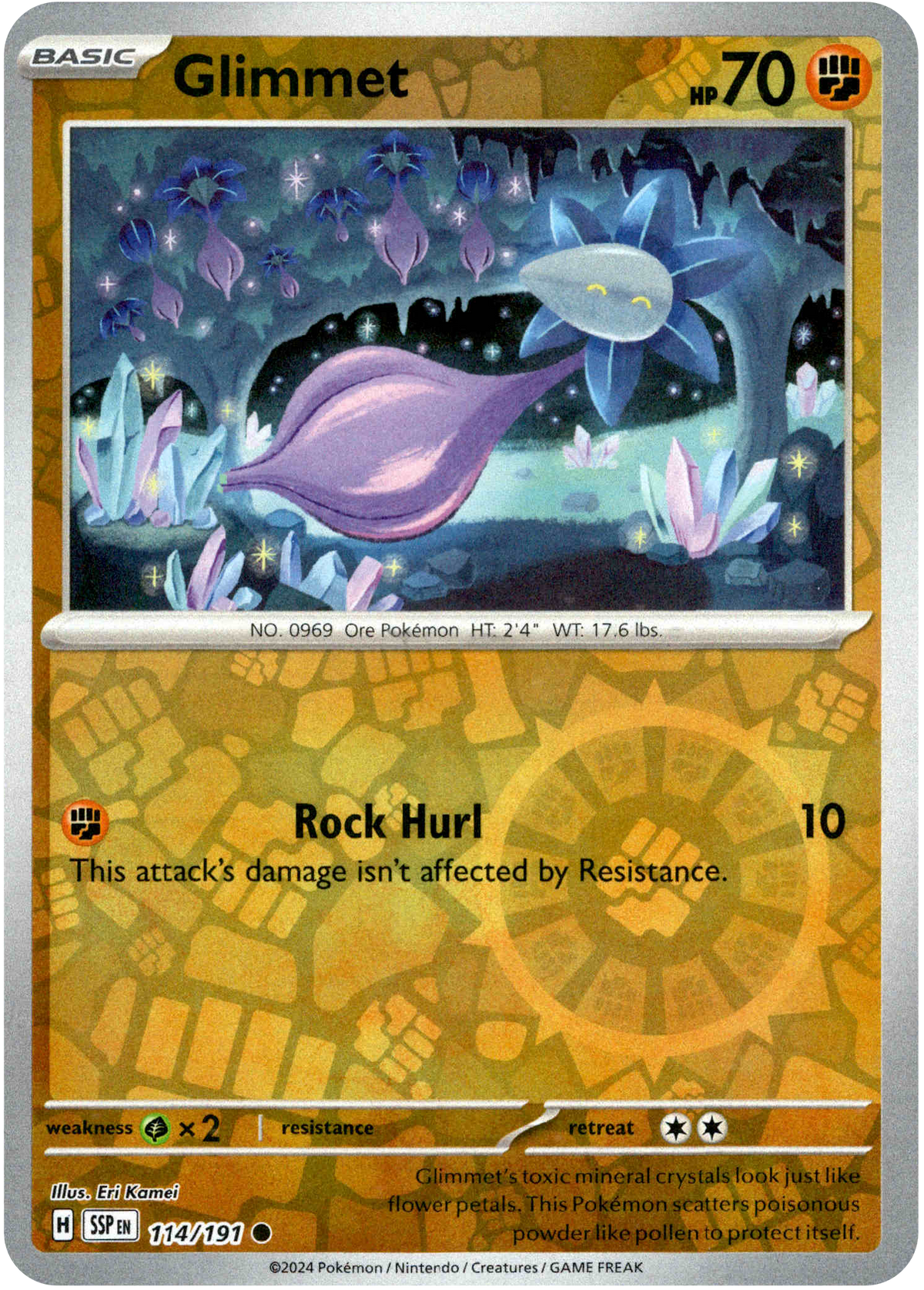 Glimmet - 114/191 - Surging Sparks - Reverse Holo - Card Cavern