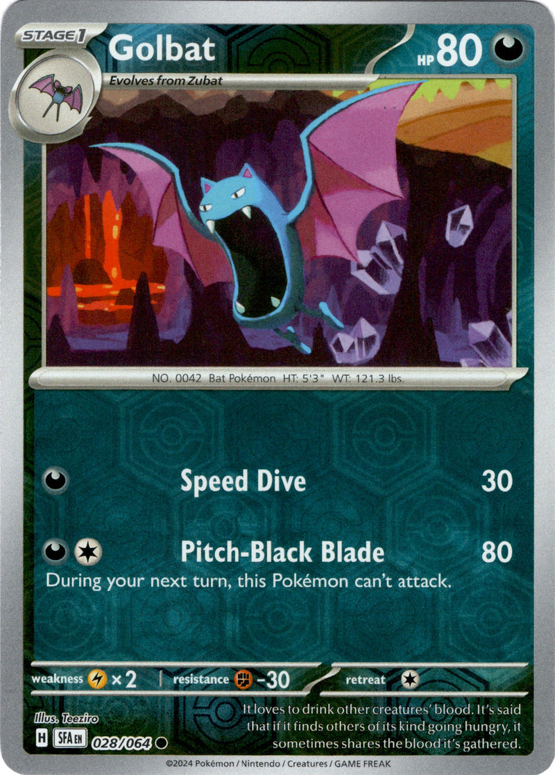 pokemon shrouded fable card value Golbat - 028/064 - Shrouded Fable