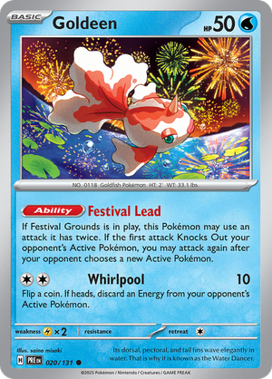 Goldeen - 020/131 - Prismatic Evolutions - Card Cavern