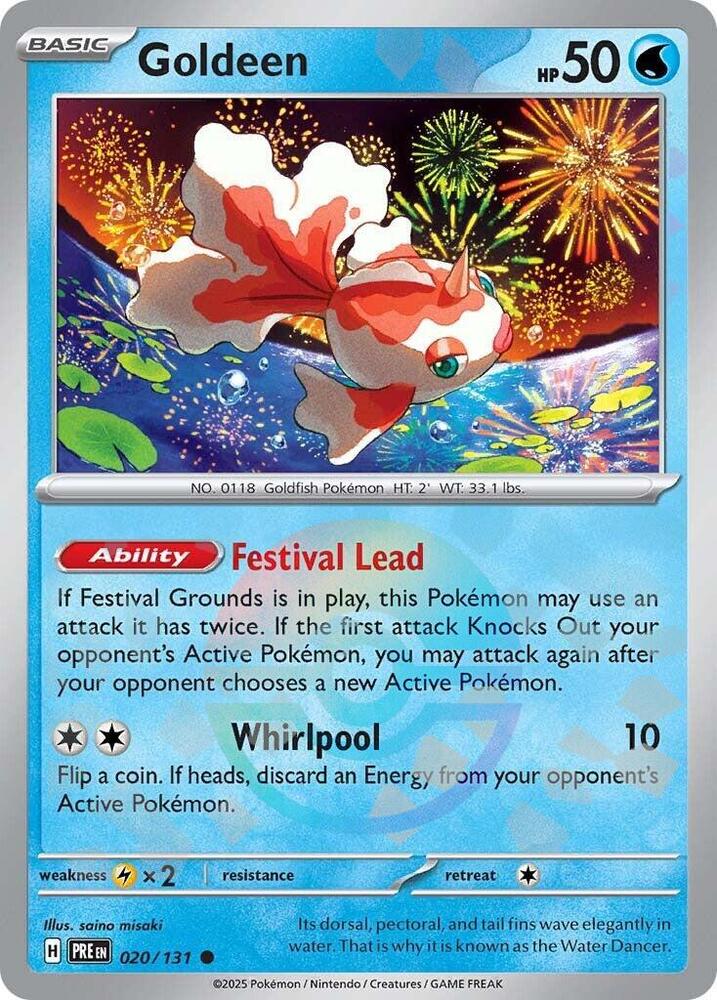 Goldeen (Poke Ball Pattern) - 020/131 - Prismatic Evolutions - Holo - Card Cavern