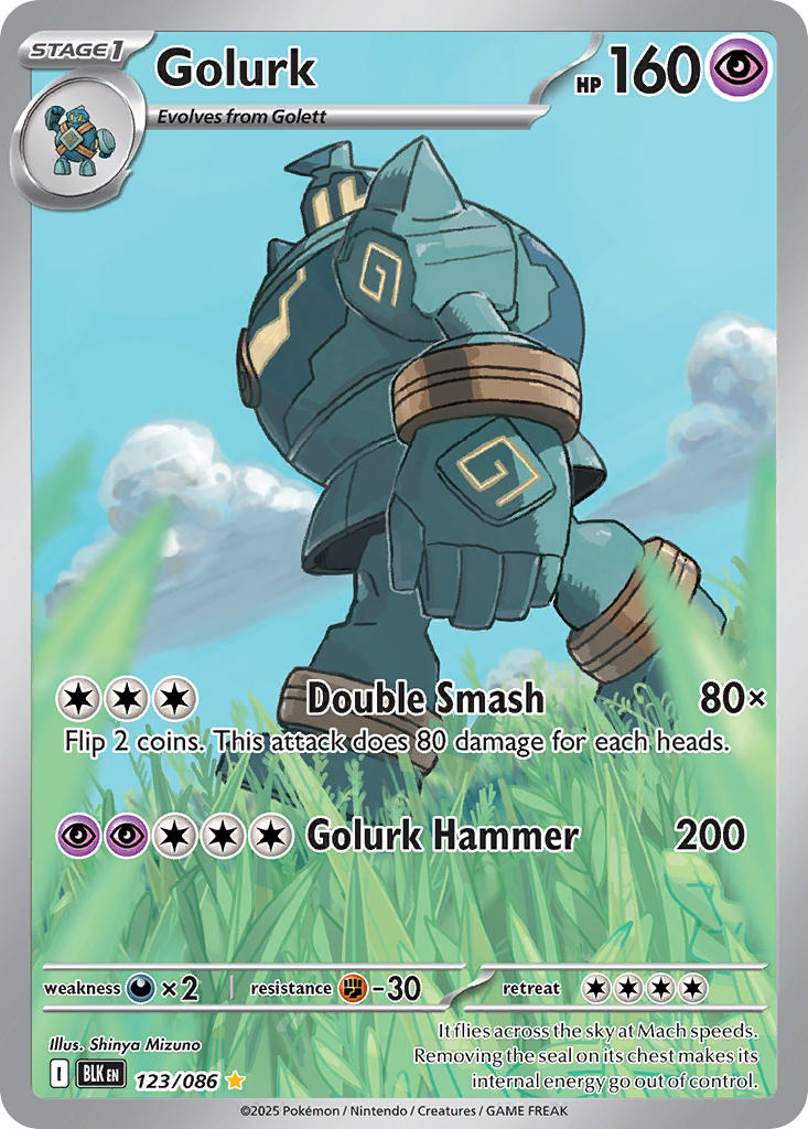 Golurk - 123/086 - Black Bolt - Holo - Card Cavern