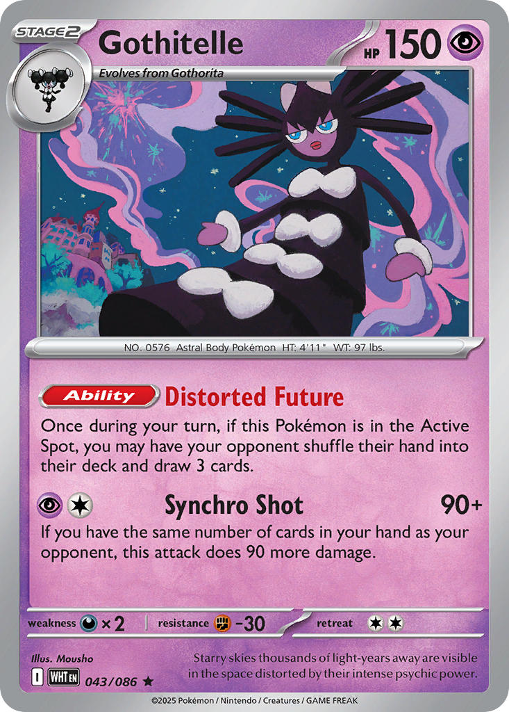 Gothitelle - 043/086 - White Flare - Holo - Card Cavern