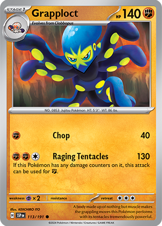 Grapploct - 113/191 - Surging Sparks - Card Cavern